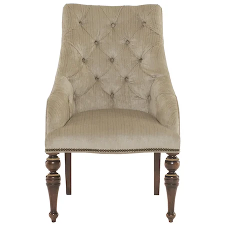 Upholstered Chair with Tufted Back